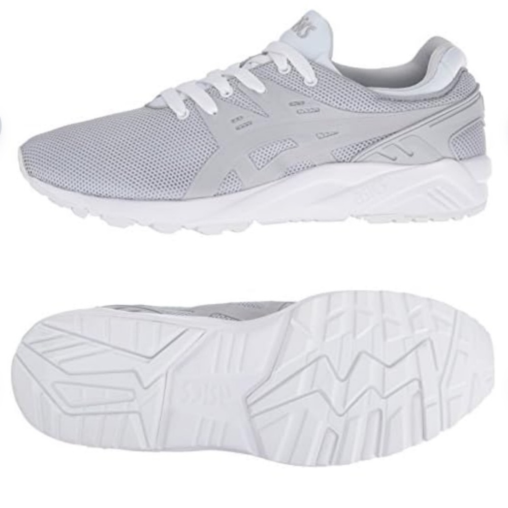 Asics Soft Gray Gel-Kayano Trainer Evo Fashion Athletic Sneakers Size 7.5 - Picture 9 of 15